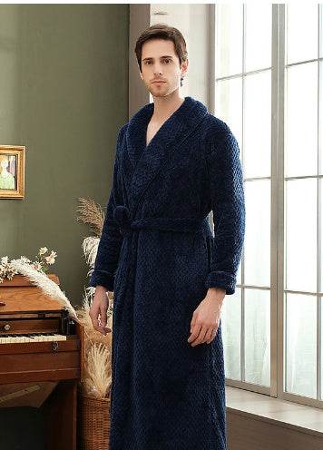 Waist Girdle Babe Cashmere Couple Nightgown Unisex Thickened Plus Size - Mubimart