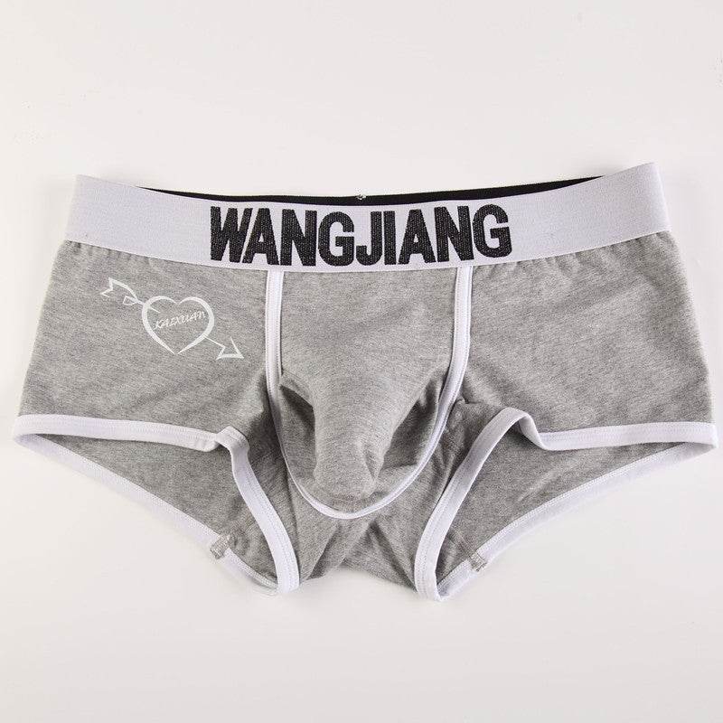 Men's Underwear Boxers Low Waist Cotton U Convex Trunk Fashion Sexy Men's Boxers - Mubimart