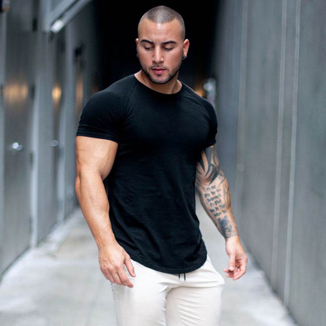Men's Sports And Leisure Running Fitness Workout T-shirt - Mubimart