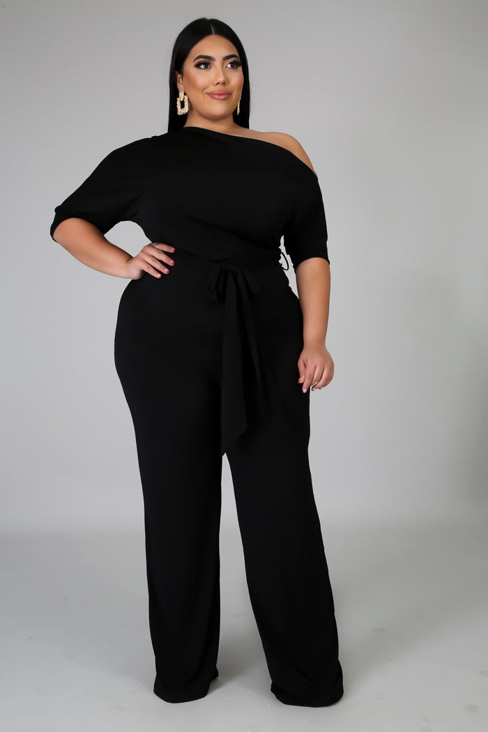 Women's Plus Size Jumpsuit Women's High Waist  Jumpsuit - Mubimart - Plus Size Jumpsuit 