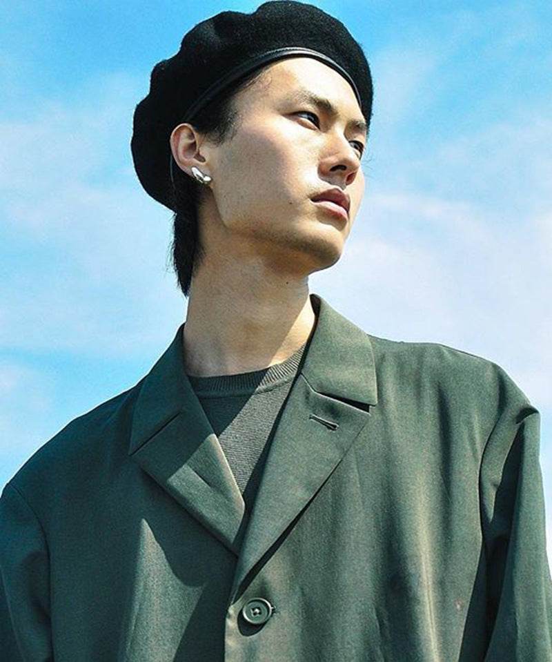 3D Stereoscopic Punk Earring Stud For Men Gold Color Korean Style Earring Unusual Anti-allergy - Mubimart