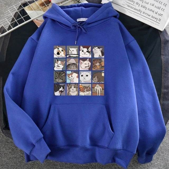 Women's Personalized Harajuku Sweatshirt Loose Plus Size - Mubimart