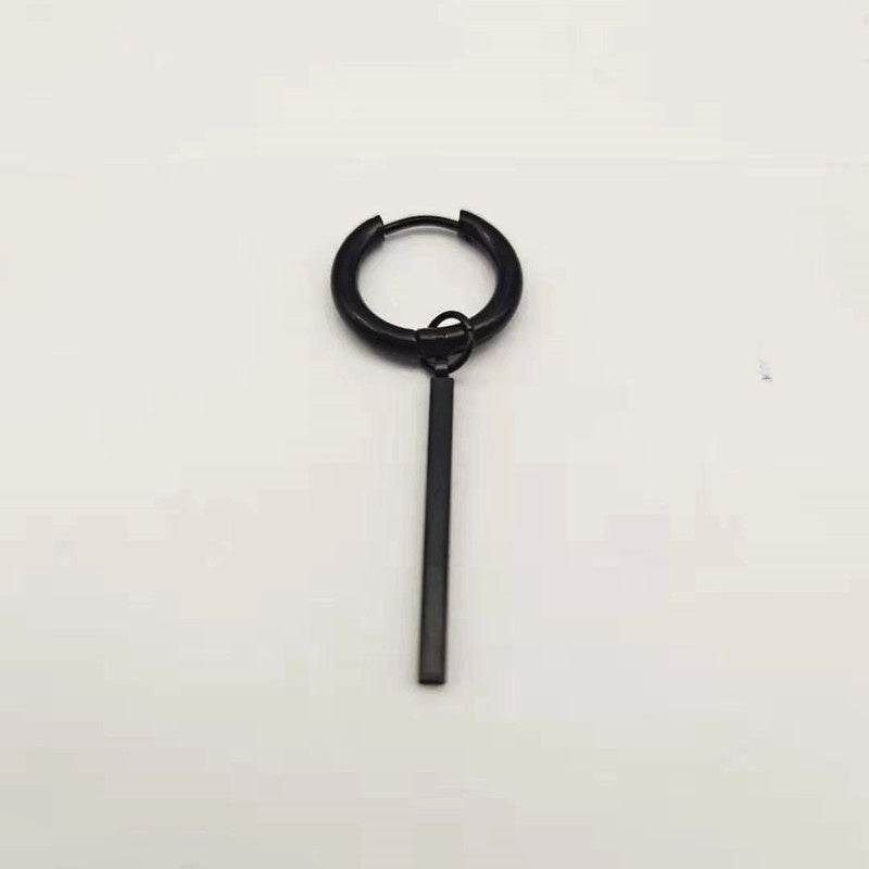 Titanium Steel Hoop Earrings Men And Women - Mubimart