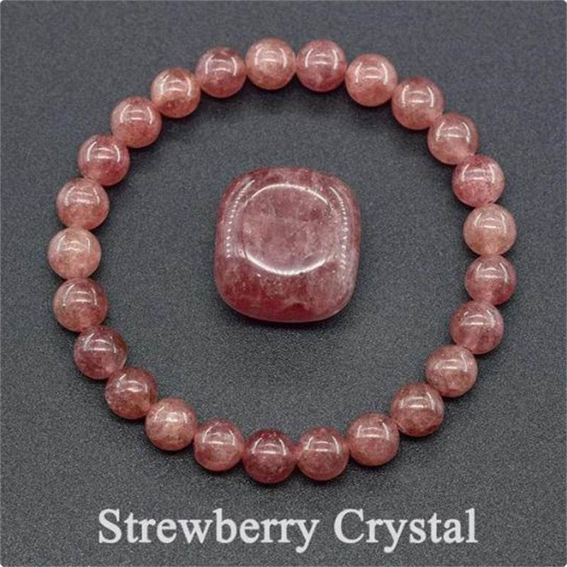 Natural Stone Elastic String Beaded Bracelet Jewelry Stone Tiger Eye Beaded Yoga Bracelets For Men Women - Mubimart