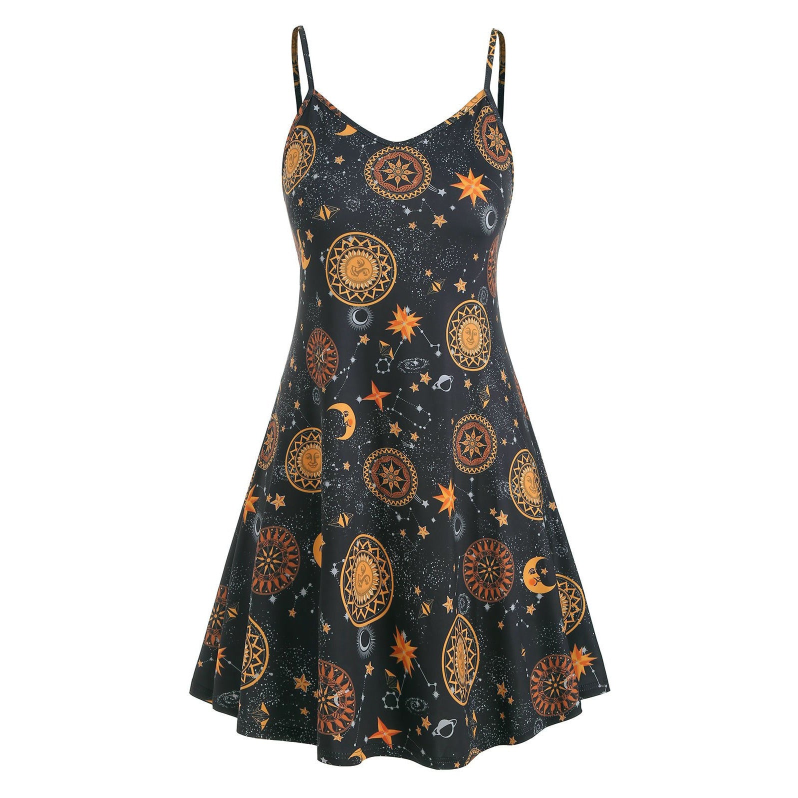 Fashion Galaxy Print Ladies Slip Dress - Mubimart -  