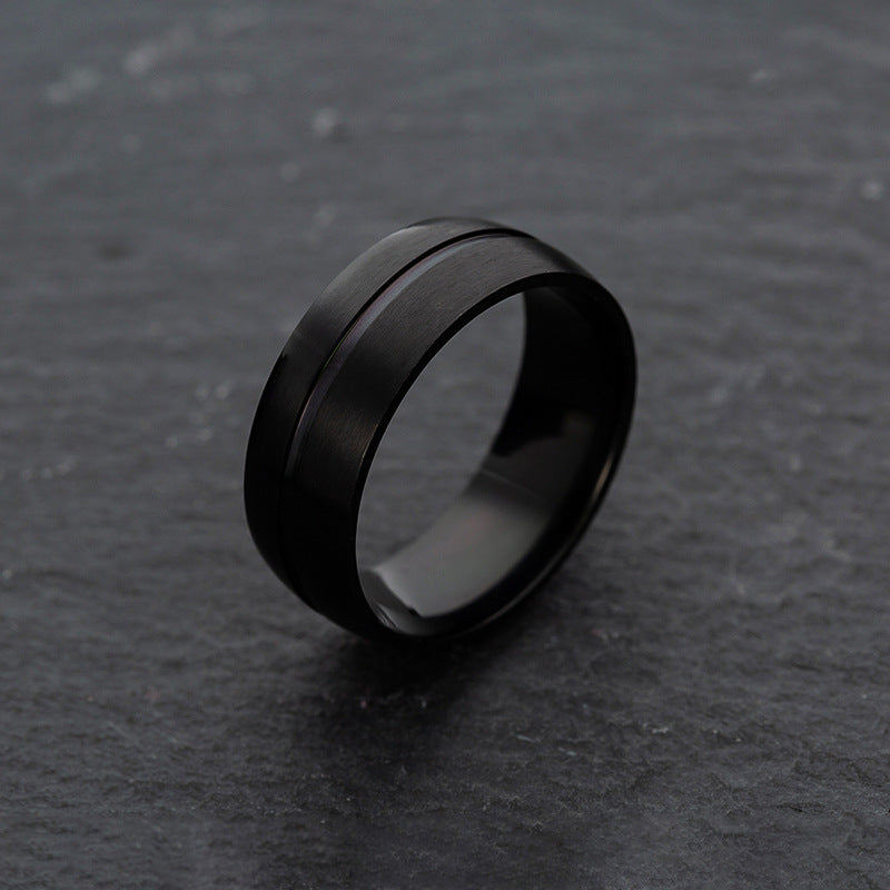 Stainless Steel Ring Black For Men