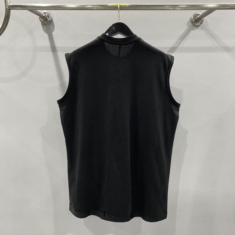 Men's Cotton Sleeveless Loose-fitting Version Of The Black Undershirt - Mubimart