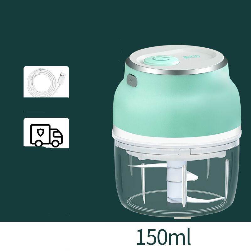 Portable Electric Mini Garlic Cutter Masher Vegetable Fruit Meat Food Chopper Grinder - Mubimart