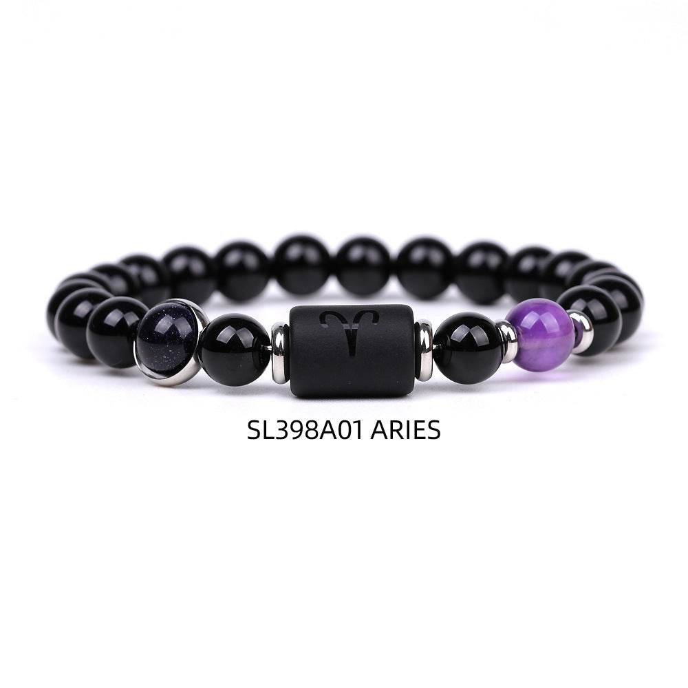 Fashion Twelve Constellations Bracelets Men - Mubimart
