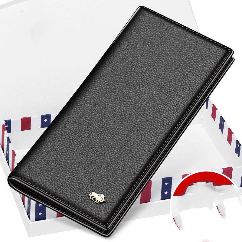 American Bison Wallet Mens Long Leather - Mubimart