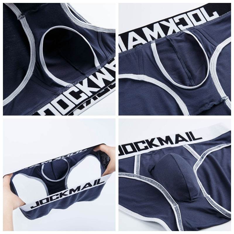 Men Underwear Briefs U Convex Big Pouch Jockstrap - Mubimart