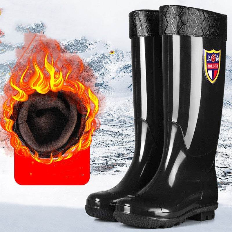 Men's Thick Labor Protection Rain Boots - Mubimart