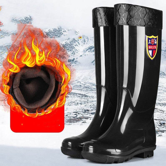 Men's Thick Labor Protection Rain Boots - Mubimart