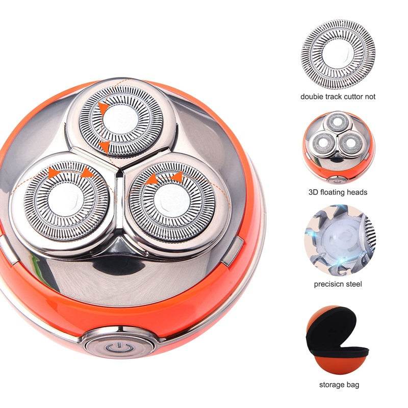 Electric Shavers For Men Wet And Dry Rechargeable Mens Razor Waterproof Electric Razor Portable Face Shaver Cordless Travel USB Charging - Mubimart