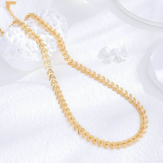 Stitching Chain Elegant Graceful Necklace Women - Mubimart