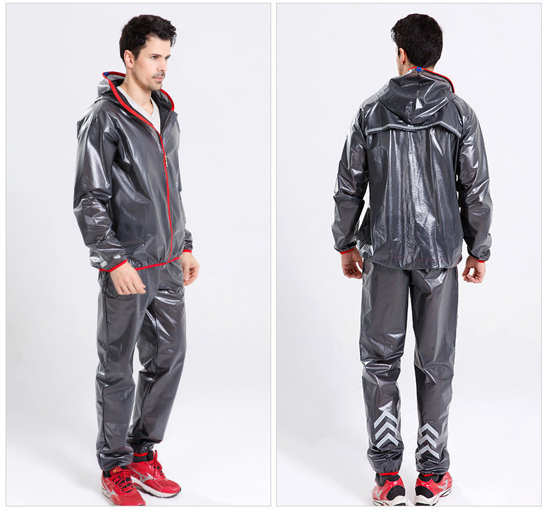 Split Raincoat Rain Gear Waterproof Riding Reflective Adult Raincoat Suit