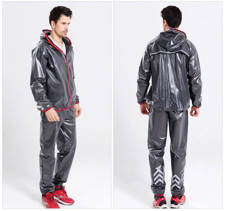 Split Raincoat Rain Gear Waterproof Riding Reflective Adult Raincoat Suit - Mubimart