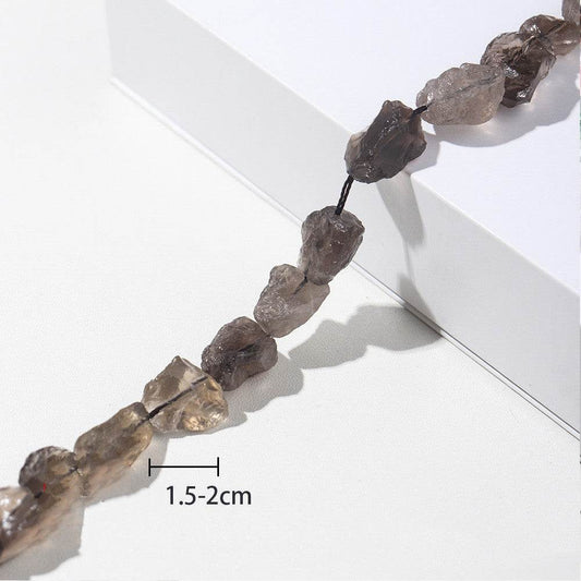 Natural Crystal Raw Unpolished Gemstone Ornaments Bracelet Loose Beads - Mubimart