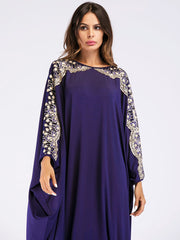 Dubai Batwing Sleeve Robe Plus Size Women's Clothing - Mubimart -  