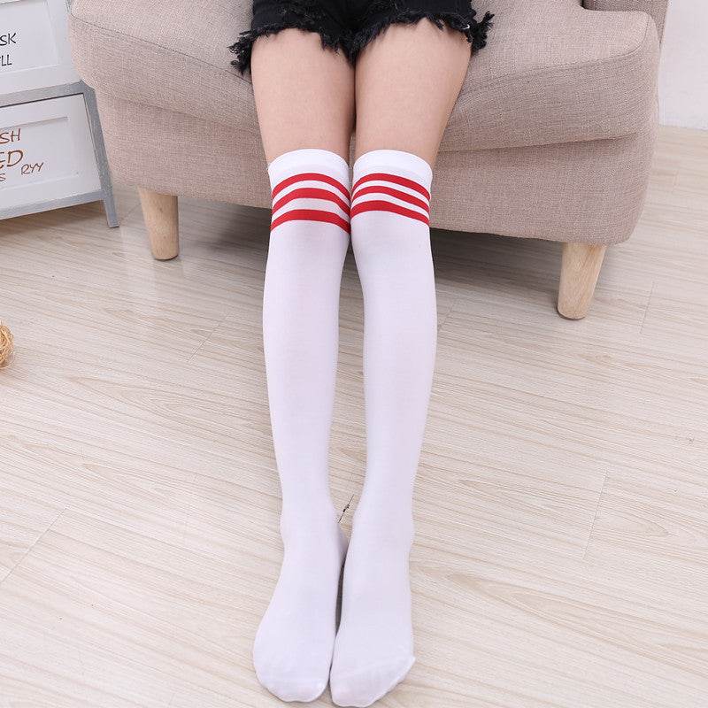 Student Socks Girls Over The Knee Socks Stockings - Mubimart