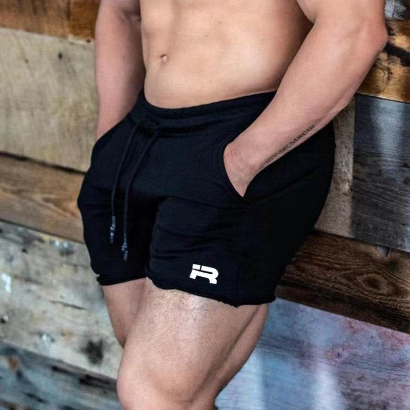 Muscle Workout Brothers Men's Terry Leisure Training Shorts - Mubimart
