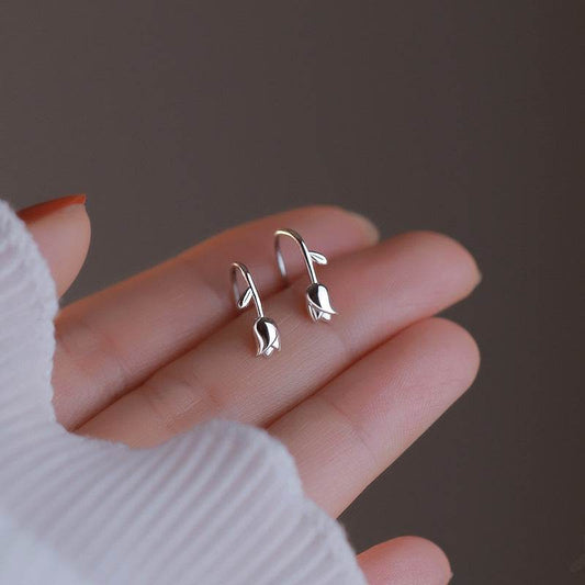 Fashion Tulip Stud Earrings For Women - Mubimart