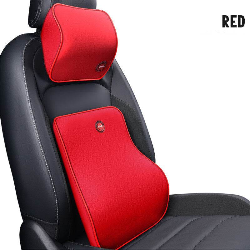 Car Headrest Neck Protector Backrest Car Seat Pillow Lumbar Pillow Memory Foam - Mubimart