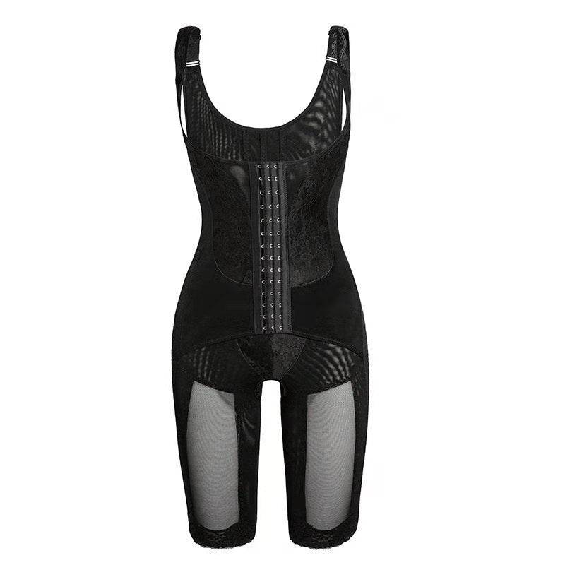 Bodysuit Buttoned Corset One-piece Shapewear - Mubimart