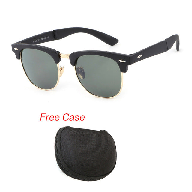 Vintage Folding Sunglasses Men Women Classic Fashion Brand Designer Rimless Eyewear glasses oculos de sol feminino sun glasses