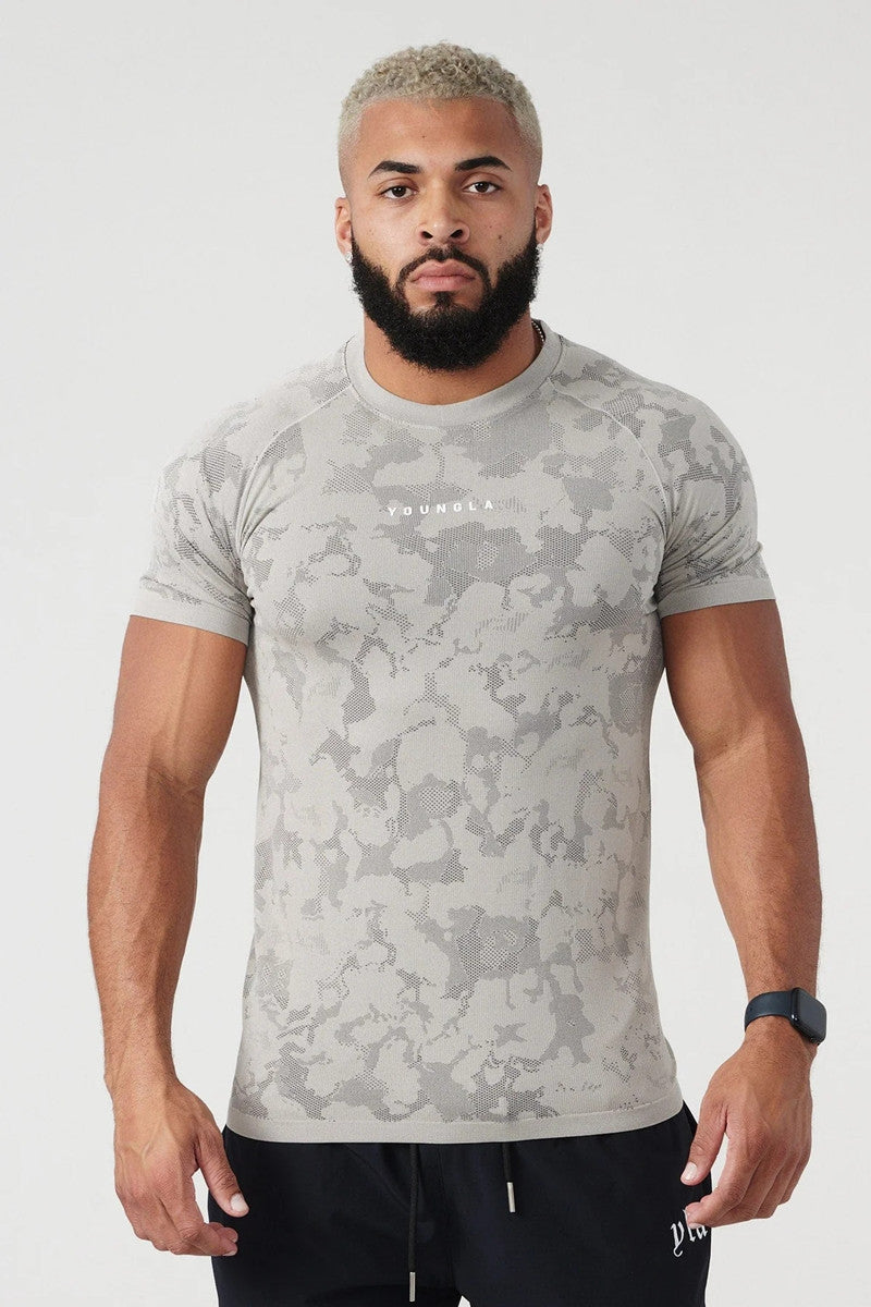 Trainingskleding Camouflage Sport T-shirt Heren