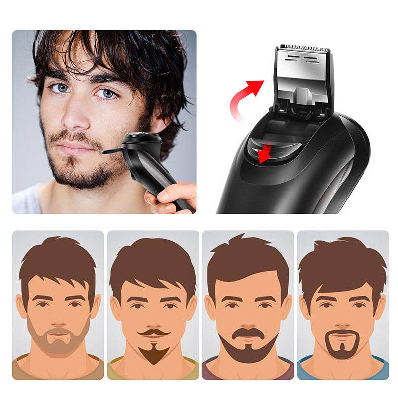 Piece Kit Electric Shaver For Men Facial Body Groomer - Mubimart