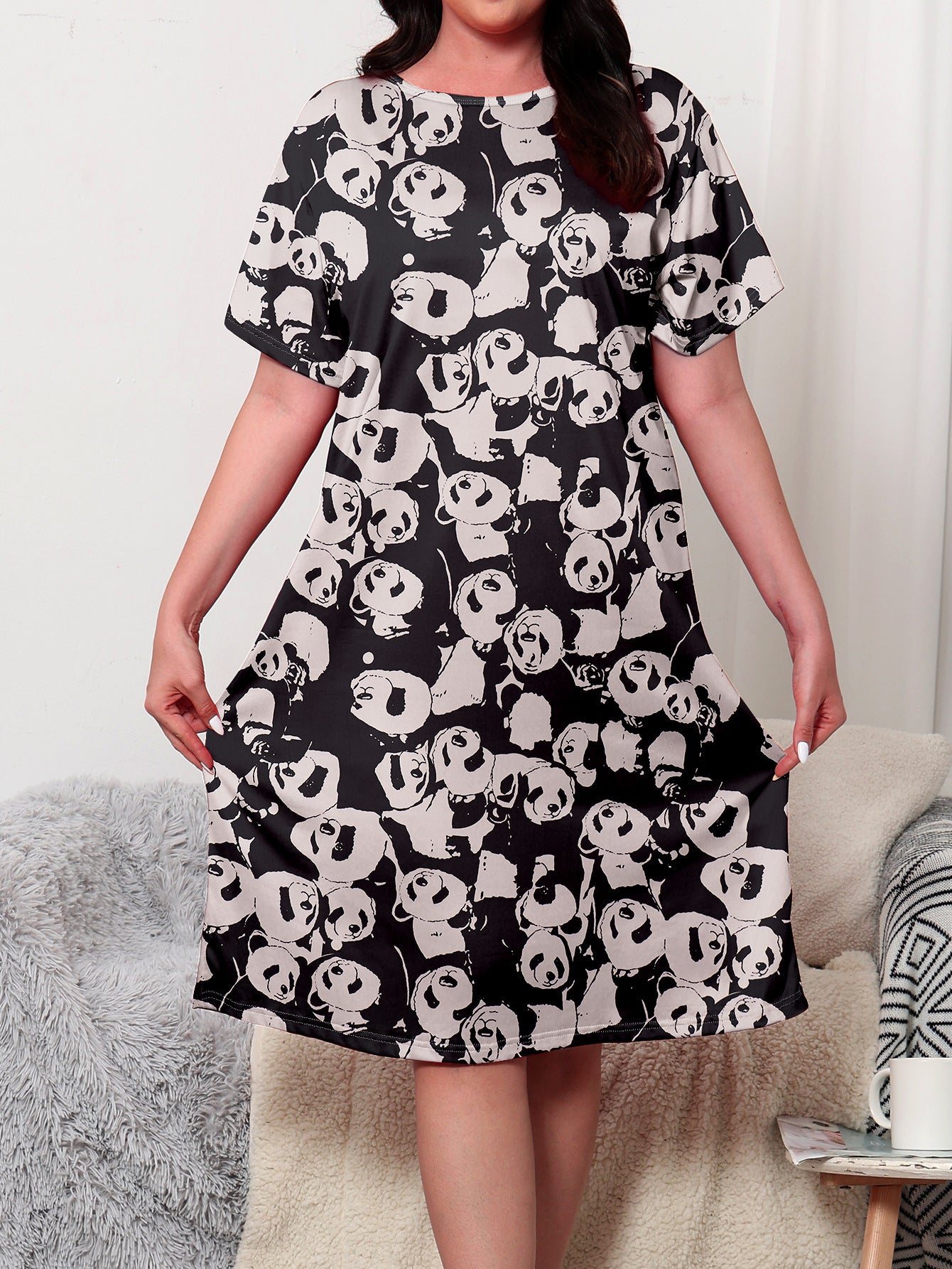 Women's Fashion Panda Printing Cute Loungewear - Mubimart -  