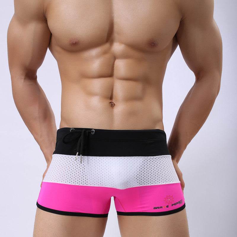 Men's Polyester Swimming Trunks Boxers - Mubimart