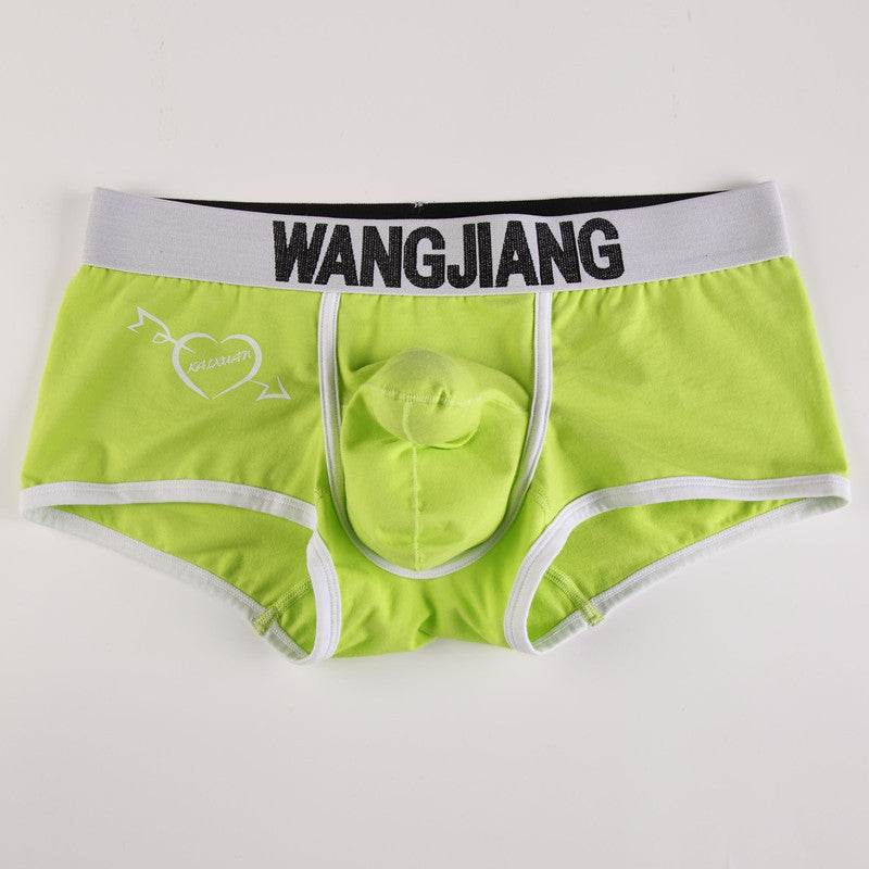 Men's Underwear Boxers Low Waist Cotton U Convex Trunk Fashion Sexy Men's Boxers - Mubimart