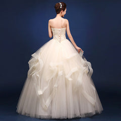 One-shoulder Wedding Dresses Are Neatly Repaired - Mubimart -  