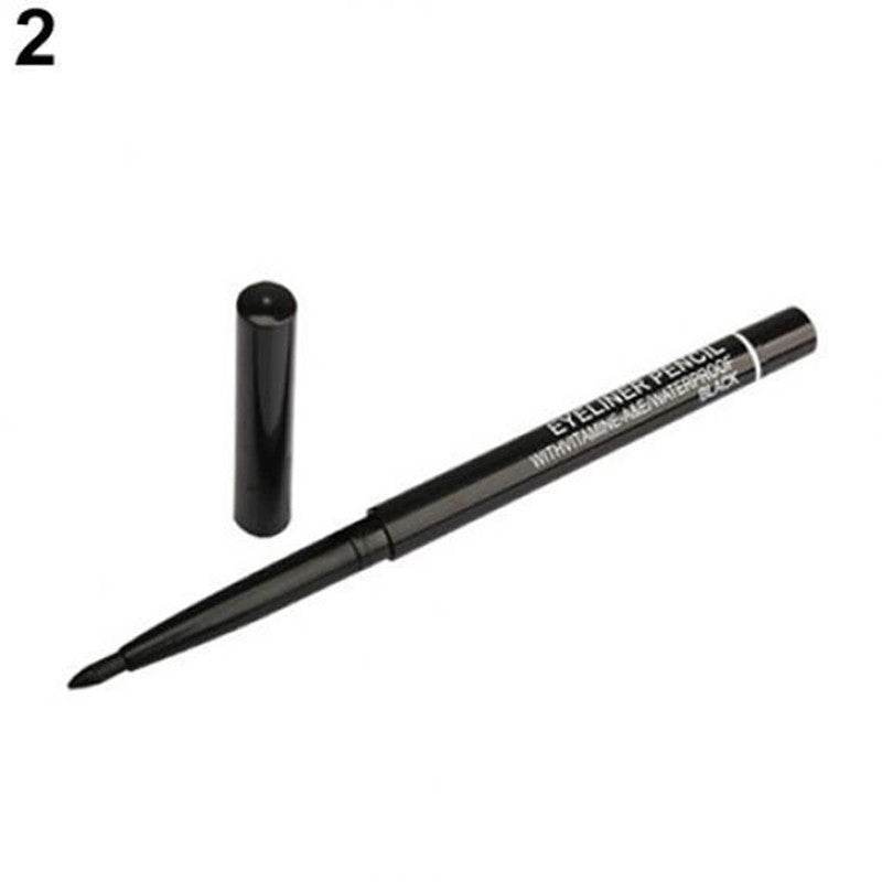 Export Auto Rotating Waterproof Eyeliner Pencil Black Brown - Mubimart