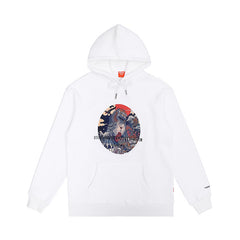 Chinese Style Sweater Mens Unic Orn Print Hoodie