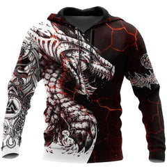 Hoodies For Men Cool Animal Print Street Trend