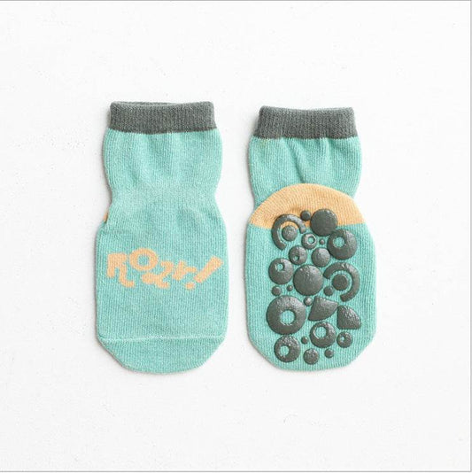 Floor Socks, Glue, Non-slip, Toddler Socks, Combed Cotton, Baby Socks - Mubimart