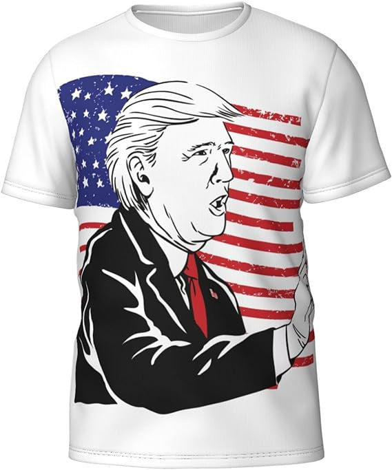 Trump T-shirt Summer Workout Running 3D Printed Pattern