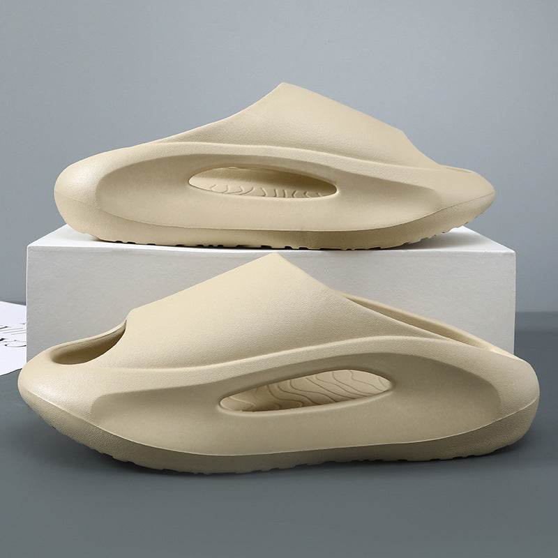 Ins Slippers Women Men Peep Toe Slipper Summer Hollow Unisex Sports Beach Shoes - Mubimart