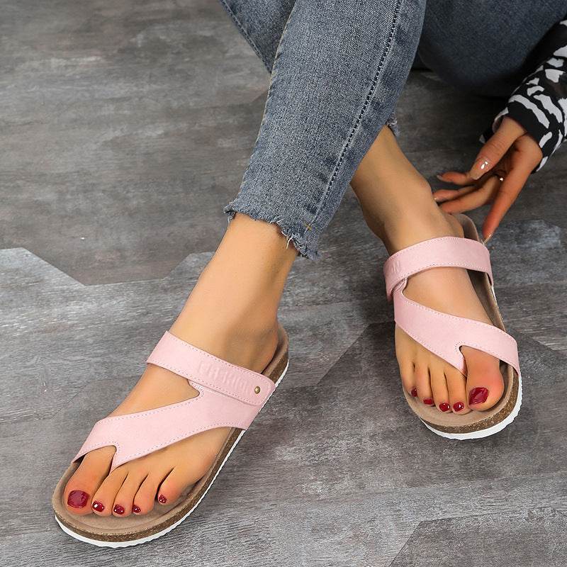 Women's Flat Sandals Flip Flops Slippers Outdoor Daily Casual Beach Shoes Slides - Mubimart