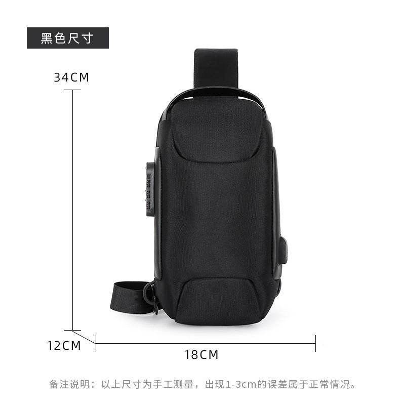 Sling Bag, Waterproof Men's Chest Bag Shoulder Bags Crossbody Sling Backpack For Men - Mubimart