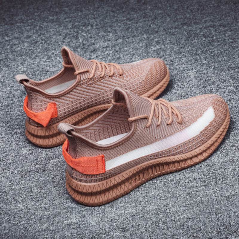 Korean Style Mens Casual Breathable Flying Knitted Shoes - Mubimart