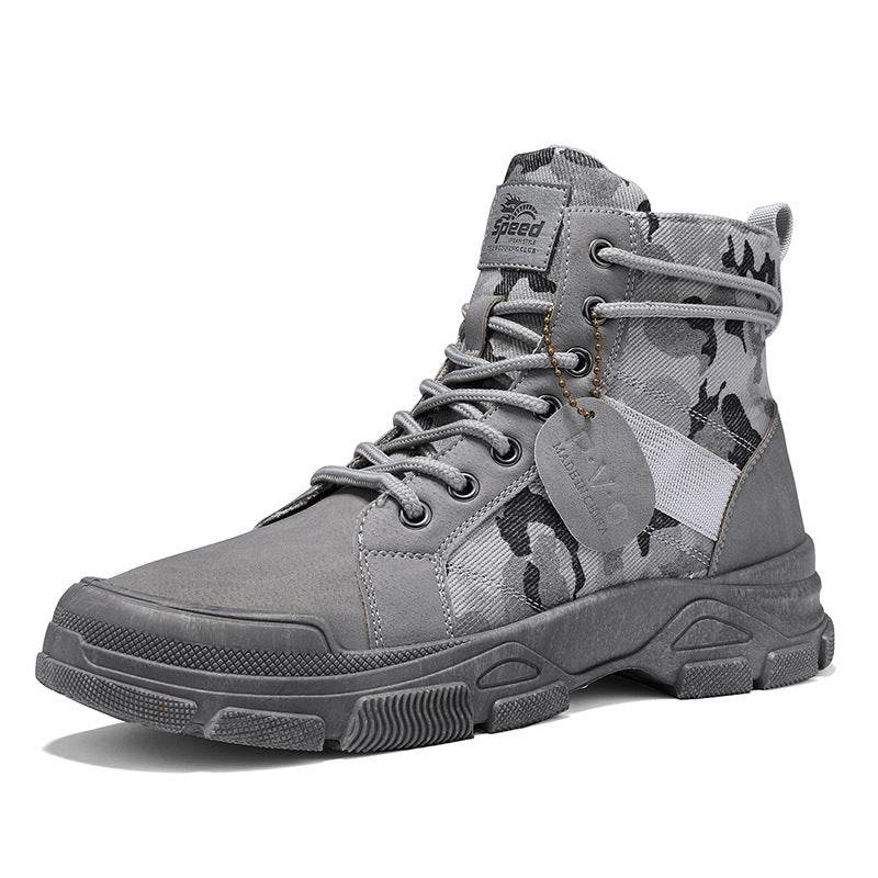 New Canvas High-top Tooling Retro Outdoor Hiking Boots - Mubimart