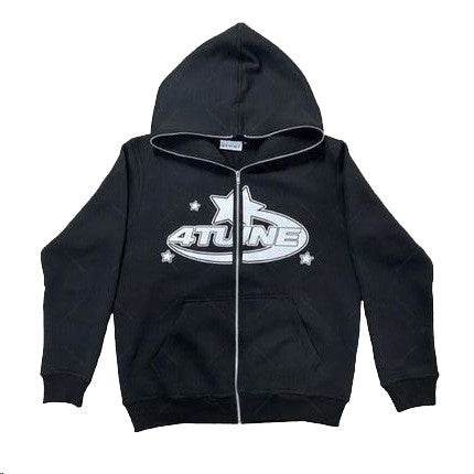 Full Face Zipper Hoodie - Mubimart