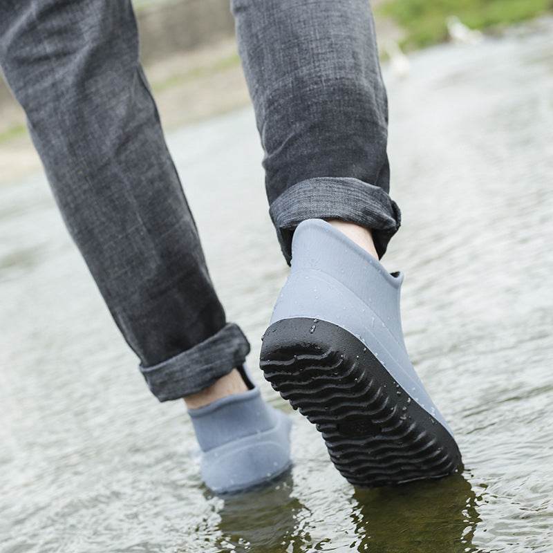 Men's Non-slip Waterproof Fashion Rain Boots - Mubimart