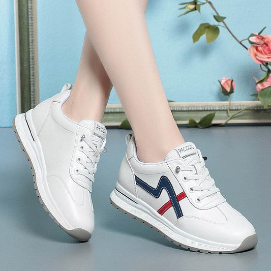 Leisure Sneaker Lightweight Soft Sole Leather Non-slip - Mubimart