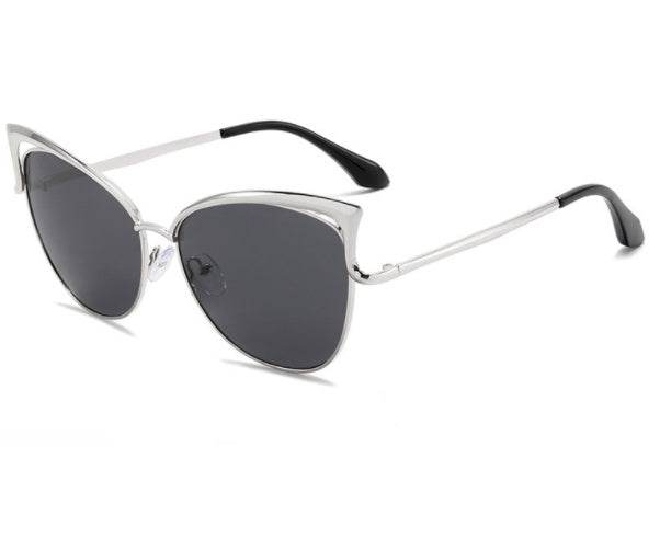 Cat Eye Sunglasses European And American Style Sunglasses Colorful Metal Frame - Mubimart