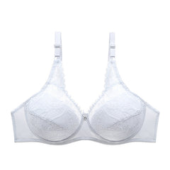 Plus Size Ultra-thin Mold Cup Cotton Bra - Mubimart -  